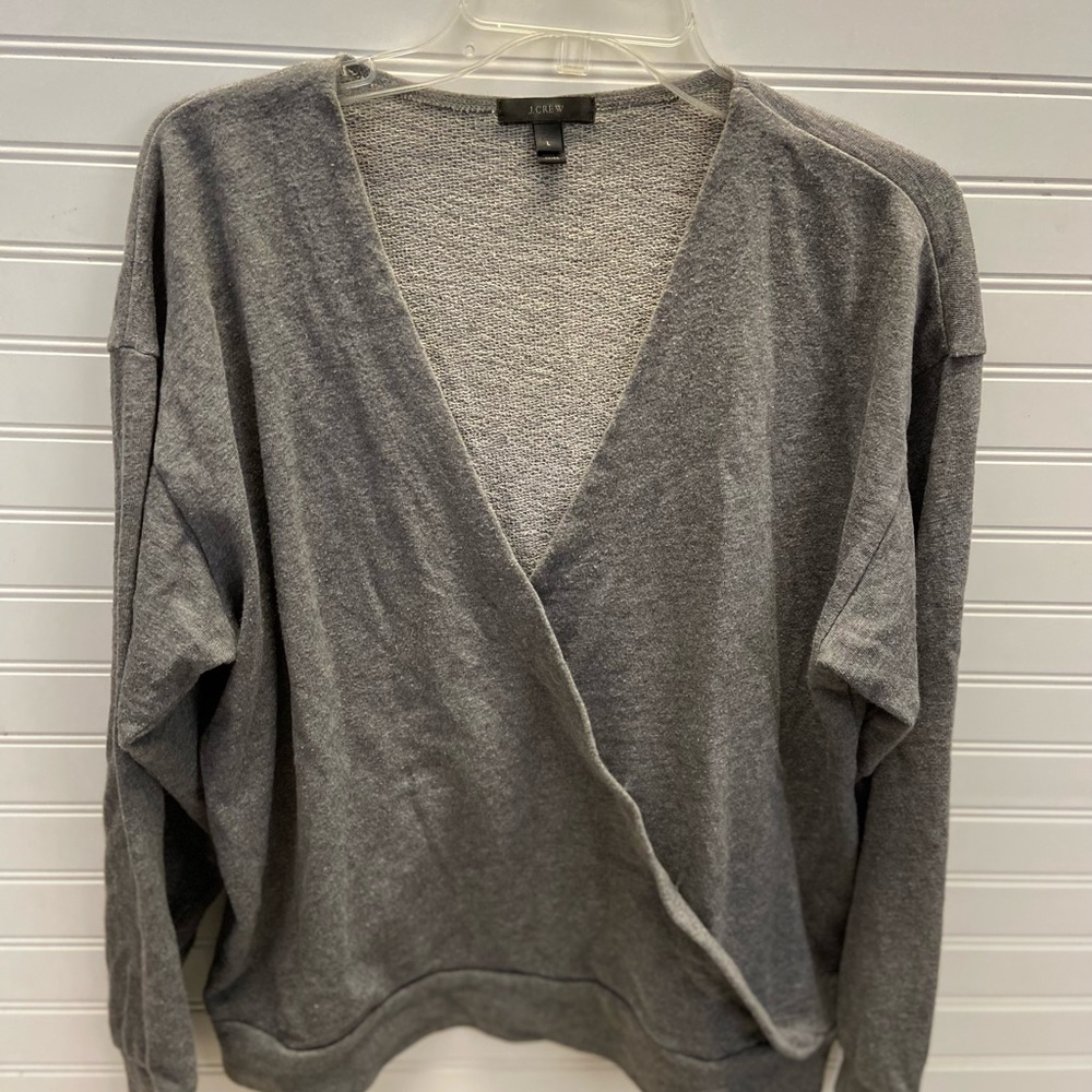 JCrew Cotton V Neck Sweatshirt